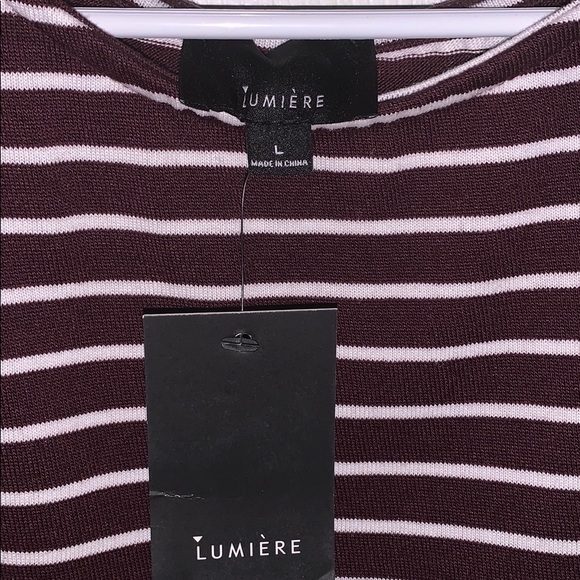 Purple strip shift dress - Picture 2 of 2